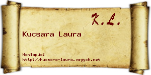 Kucsara Laura névjegykártya